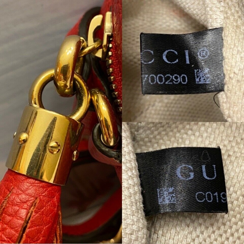 GUCCI Soho Disco Red Leather Crossbody Purse (308364 002123) - Picture 8 of 16